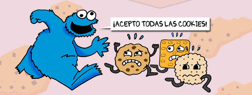 RGPD: Monstruo de las galletas, aceptar cookies