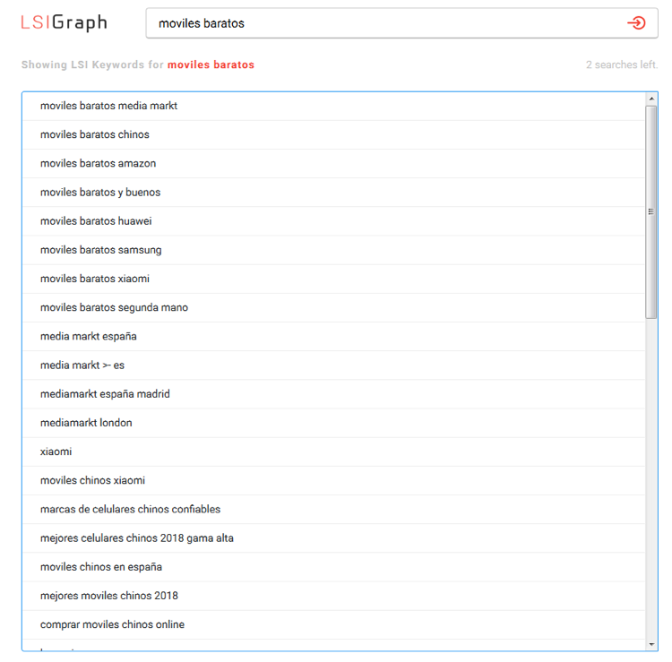 LSI graph search