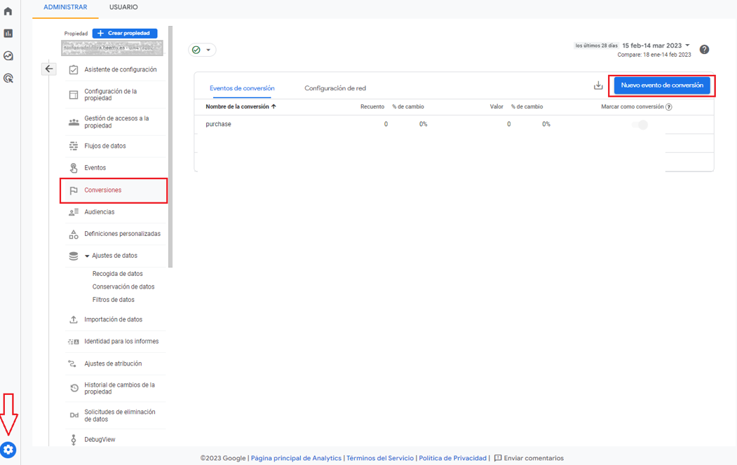 Cómo se configuran los eventos de conversión en GA4