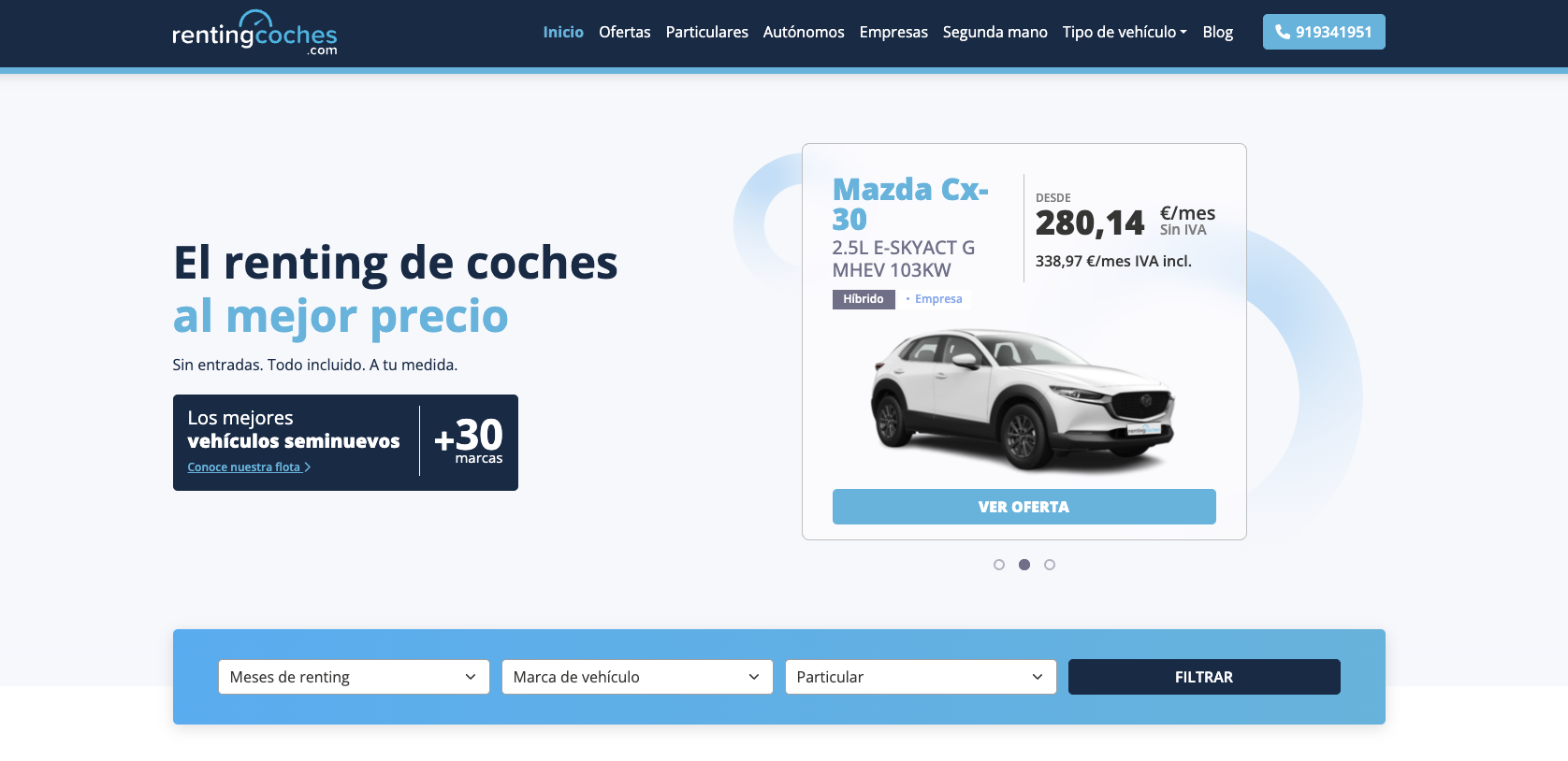 nueva web renting